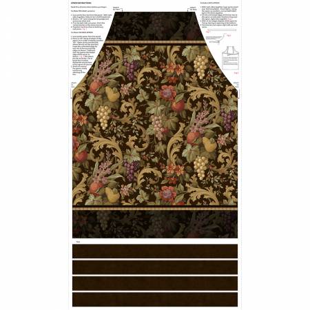 Multi 24in Fall Canvas Apron Panel Harvest