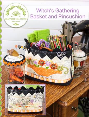 Witch's Gathering Basket and Pincushion Jars