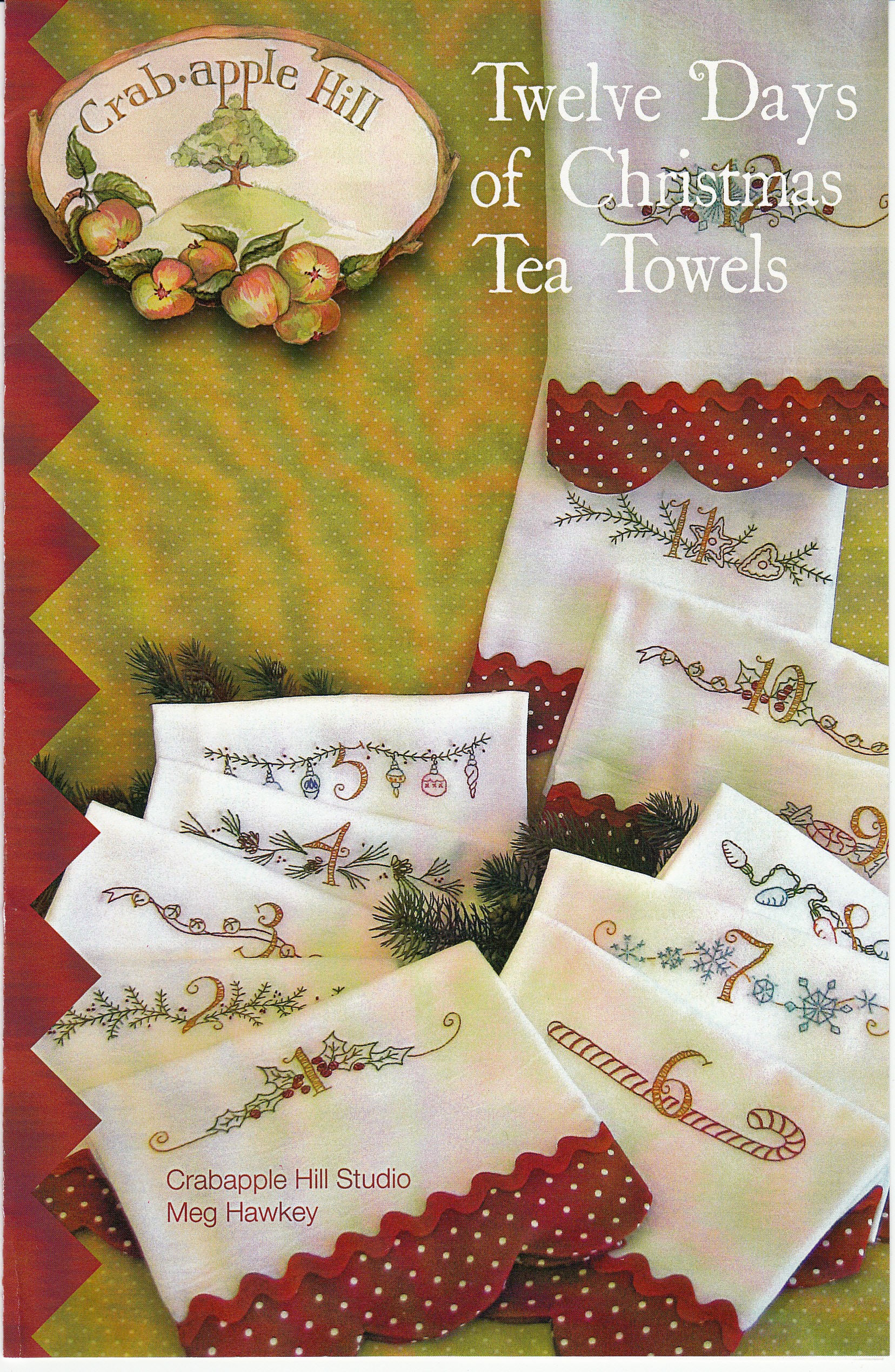 Twelve Days of Christmas Tea Towels By Hawkey, Meg