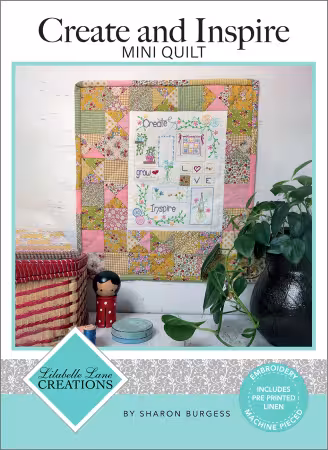 Create & Inspire Mini Quilt - Inc Pre Printed Linen