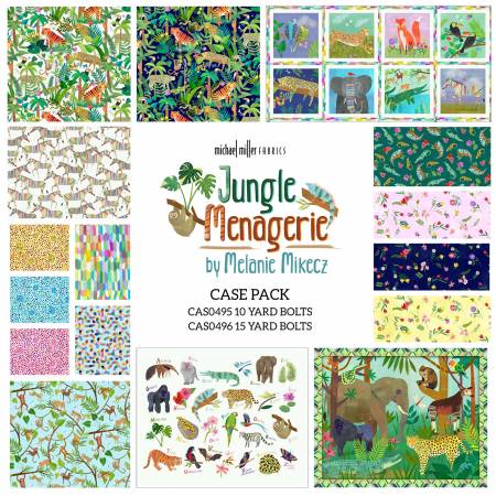 Assortment Jungle Menagerie, 16pcs x 10yds