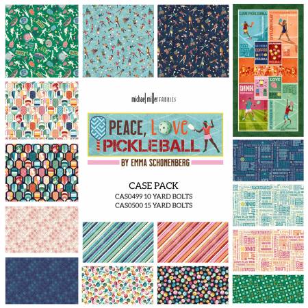 Assortment Peace Love Pickleball, 16pcs x 10yds