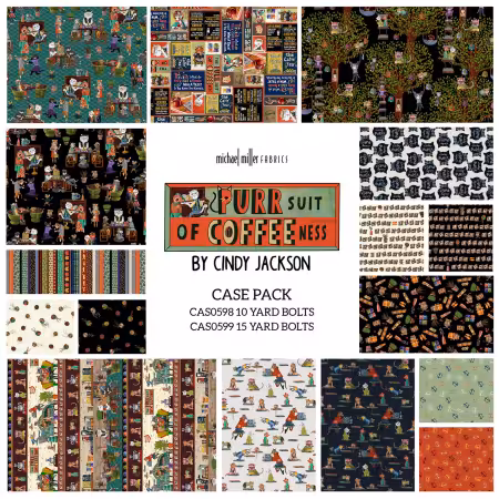 Assortment Purrsuit of Coffeeness, 17pcs x 15yds