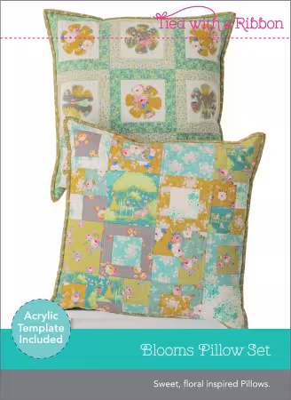 Blooms Pillow Set Includes Acrylic Template