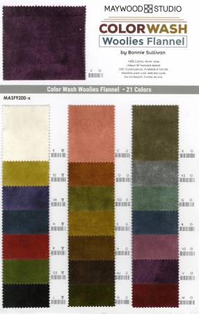 Color Wash Woolies Flannel Color Card