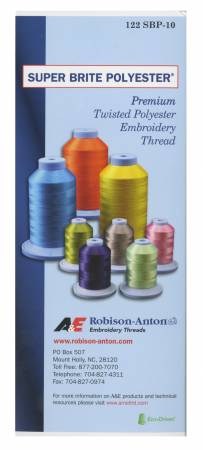 Robison Anton Super Bright Polyester Thread Color Card