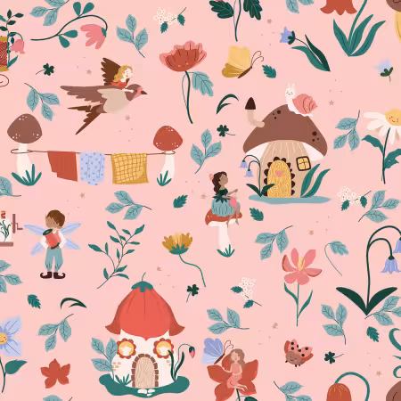 Thimbelina & the Sewing Fairies Main Apricot Mist