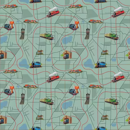 Thomas & Friends™ 80th Anniversary Map Green