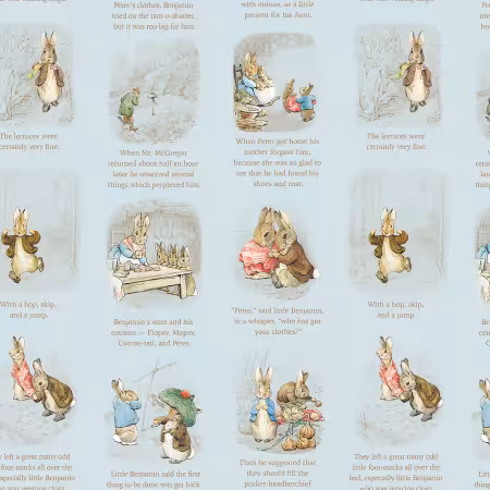 Peter Rabbit & Benjamin Bunny Story Time Blue