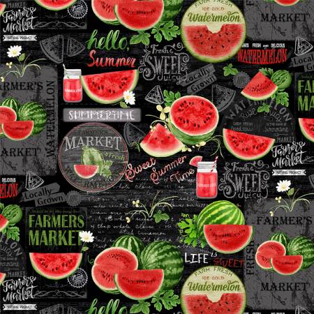 Black Watermelon Chalkboard