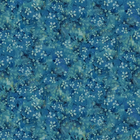Cobalt Tonal Floral
