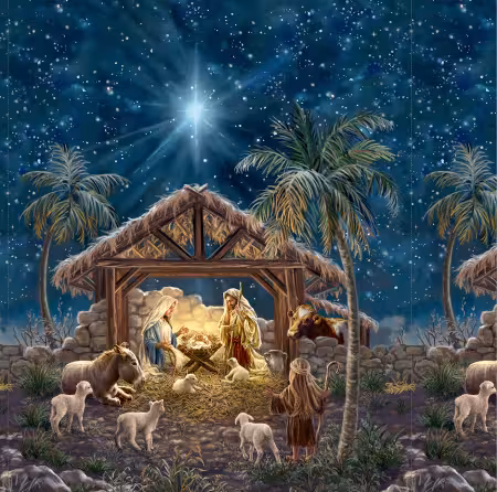 Multi Nativity Panel 36in
