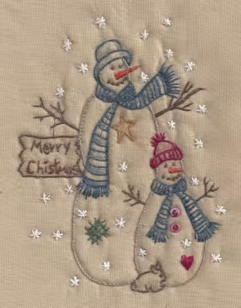 Christmas Snowman Tea Dye