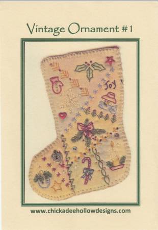 Vintage Christmas Ornament Stocking