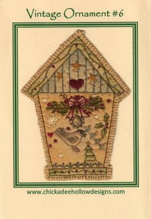 Vintage Christmas Ornament Birdhouse