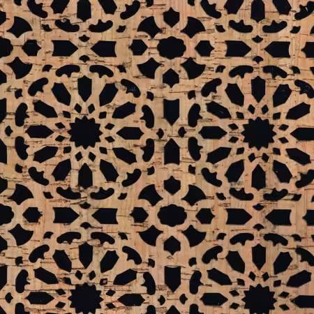 Black Canvas Backed Mandala Pro Lite Cork 5 yards