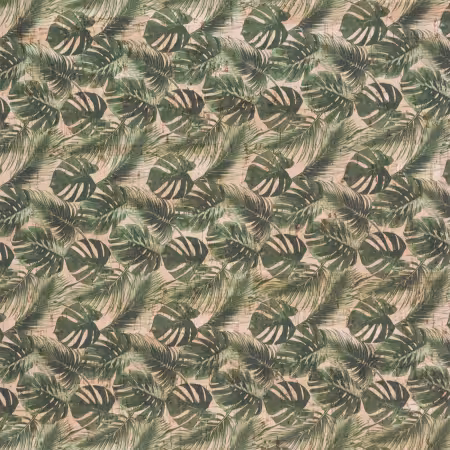 Palm Leaves Cork 5 Yards