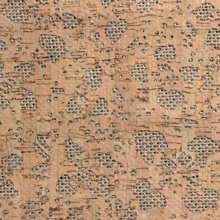 Floral Silver Burlap Backed Pro Lite Cork 5 yards