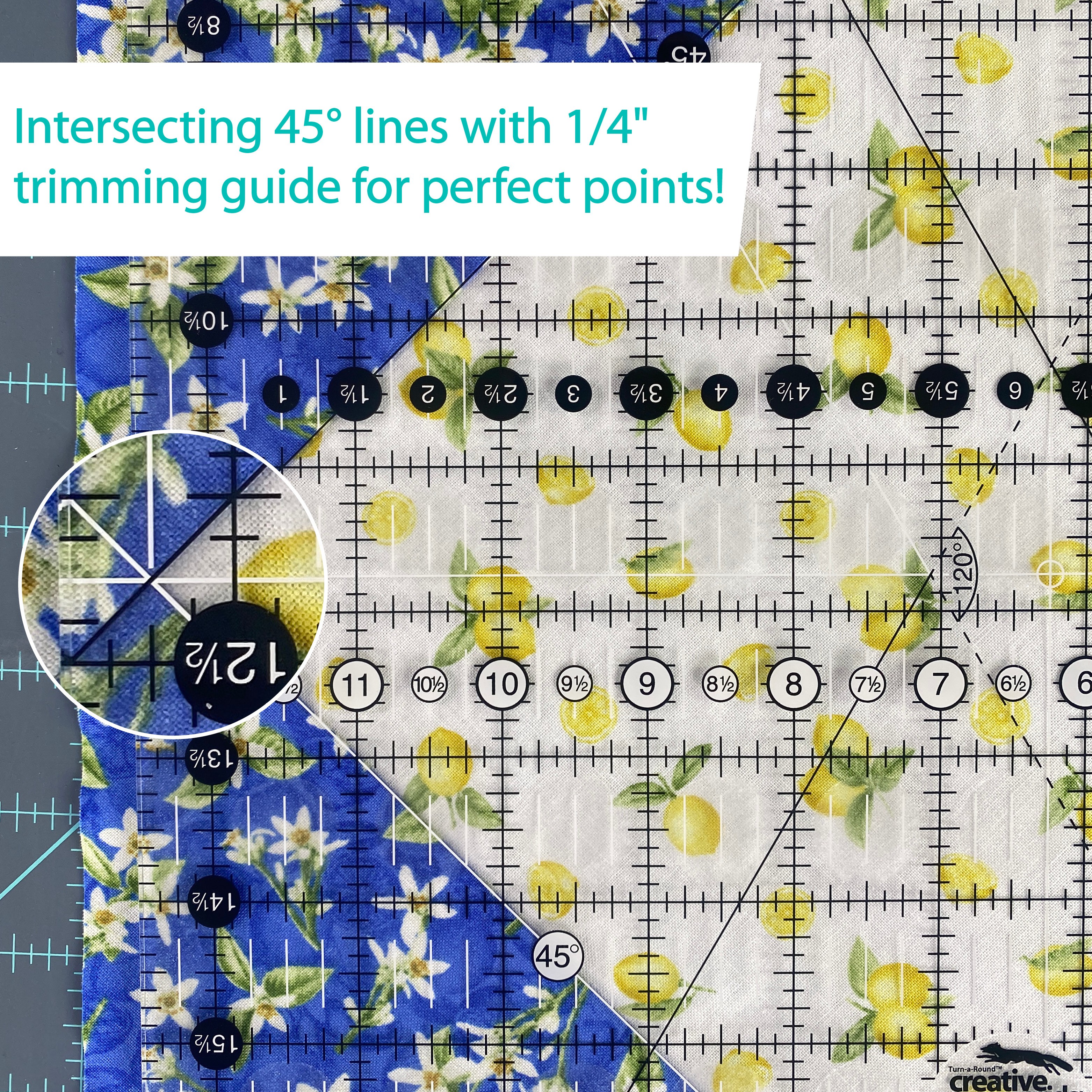 Quick Trim & Circle Ruler Two 4-1/2x24-1/2 Creative Grids