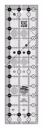 Creative Grids Quilt Ruler 3-1/2in x 12-1/2in Rectangle