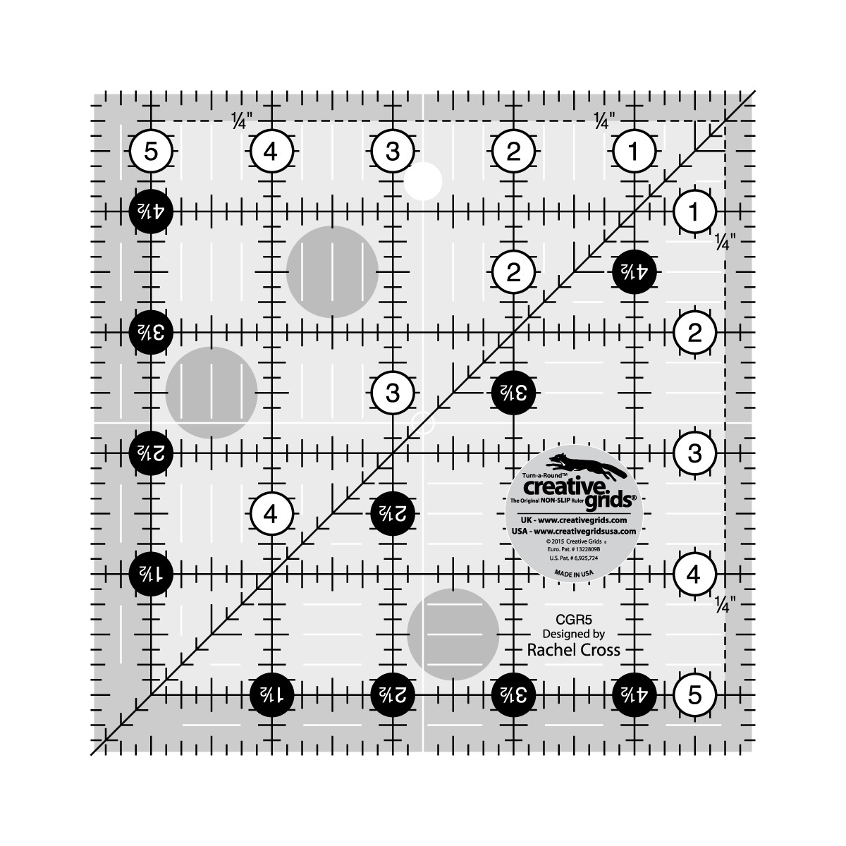 Creative Grids Quilt Ruler 16-1/2in Square - CGR16