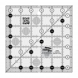 Creative Grids - Left Handed Quilt Ruler - 6-1/2in x 12-1/2in