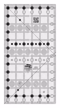 Creative Grids Quilt Ruler 6-1/2in x 12-1/2in Rectangle