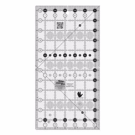 Creative Grids Left Handed Quilt Ruler 6-1/2in x 12-1/2in Rectangle
