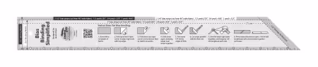 Creative Grids Quilt Ruler Bias Binding Simplified