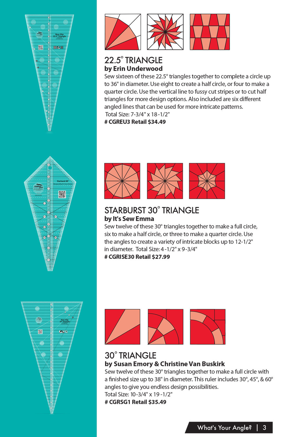 Creative Grids Rulers Whats Your Angle Pamphlet