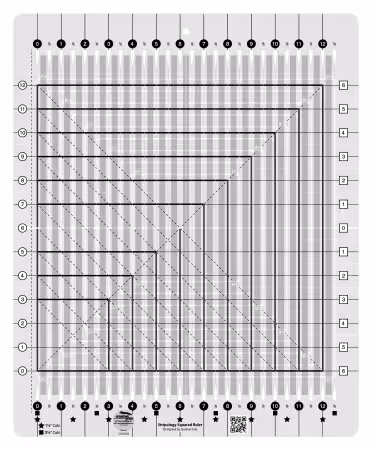 Creative Grids Quilt Ruler Stripology® Squared