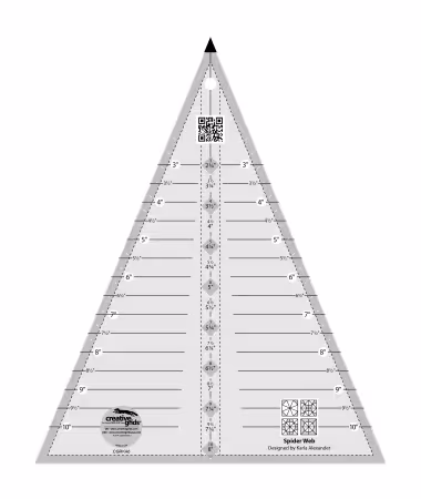 Creative Grids Quilt Ruler Spider Web