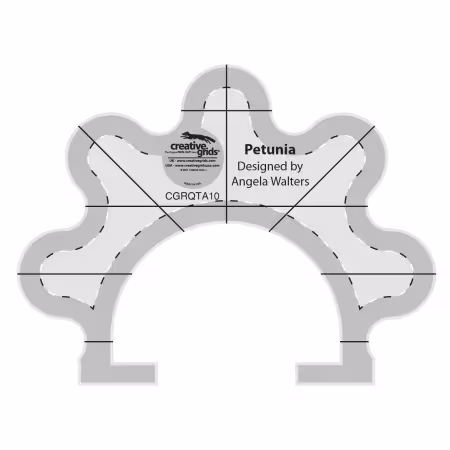 Creative Grids Machine Quilting Tool Petunia