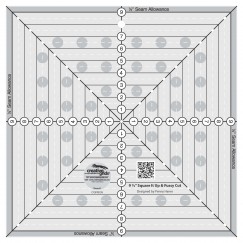 Tikkii Quilting Ruler, Clear Acrylic Quilters' Ruler with Double Colored  Grid Line for Sewing/Cutting, 2x12