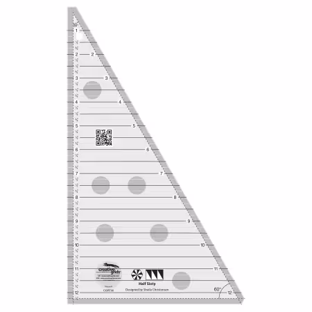 Creative Grids Quilt Ruler Half Sixty Triangle