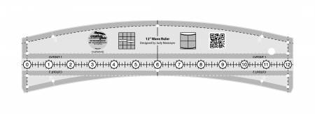 Creative Grids Wave Quilt Ruler 12in