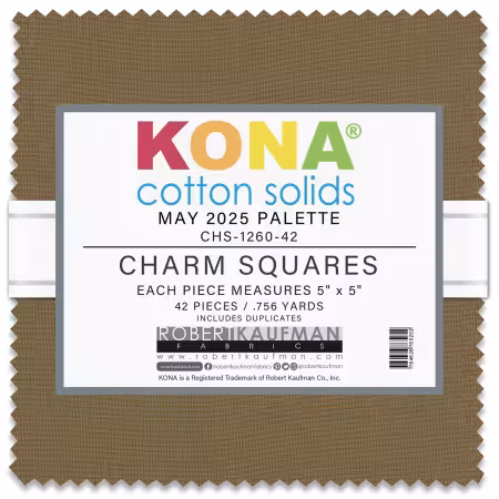 5in Squares Kona Cotton 42pcs/bundle