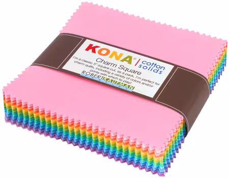 5in Squares Kona Solid Pastel 85pcs/bundle