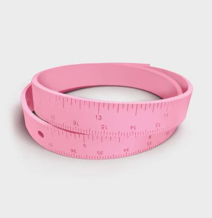 Rubber Wrist Ruler Pink