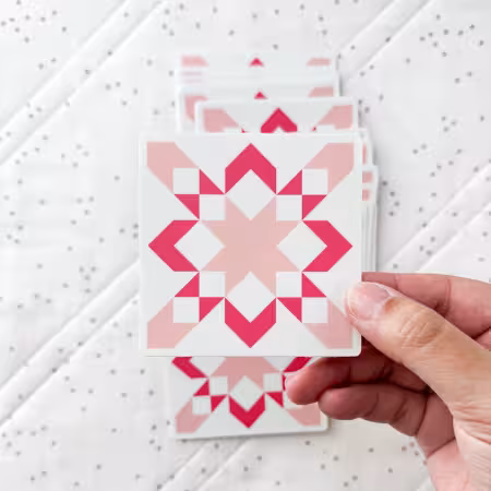 Starly Sticker Pink 6pk