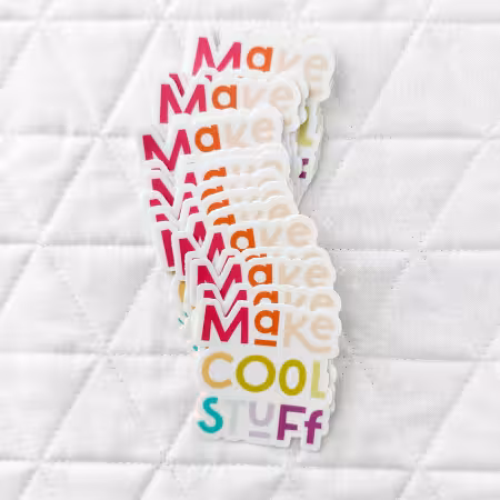 Make Cool Stuff Sticker 6pk