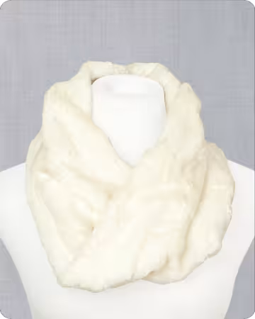 Infinity Scarf Kit Hide Natural 19in x 36in