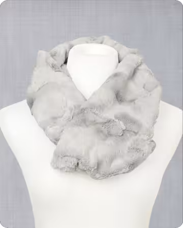 Infinity Scarf Kit Hide Silver 19in x 36in