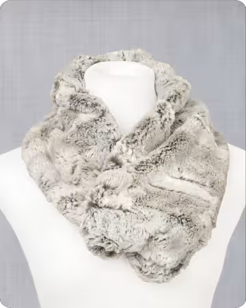 Infinity Scarf Kit Silver Fox 19in x 36in