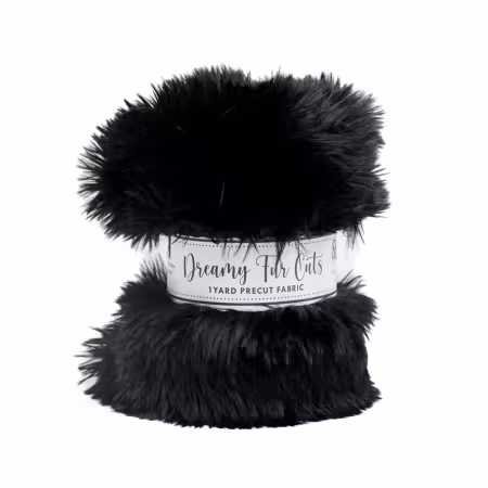 Black Lc Dreamy Fur 1 Yard Cuts 58/60