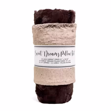 Frosted Baby Seal Chocolate Almond Luxe Cuddle Sweet Dreamz Pillow Kit