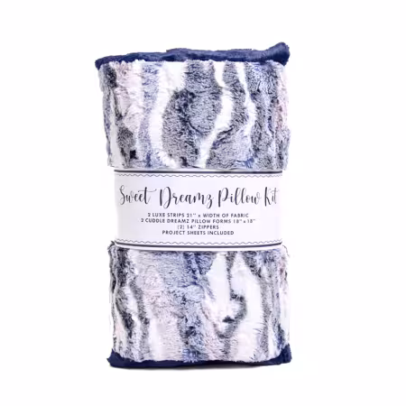 Frosted Himalayan Navy Luxe Cuddle Sweet Dreamz Pillow Kit
