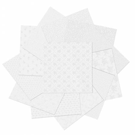 Classic Keepsakes White 10in Squares, 42pcs/bundle