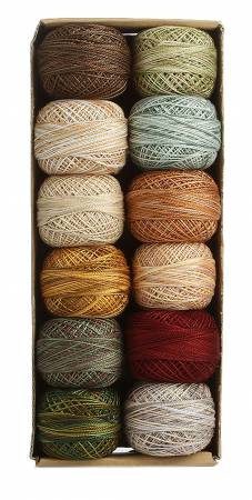 Valdani Pearl Cotton Ball Sz12 109yd 12 Colors Country Lights Set 2 Light