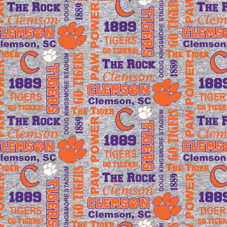 Clemson University Grey Fleece